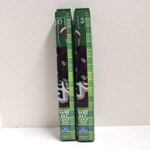 NWT Game Day Low Cut Socks - One Mystery Design - 2 Packs of 4 - 8 Pair Total